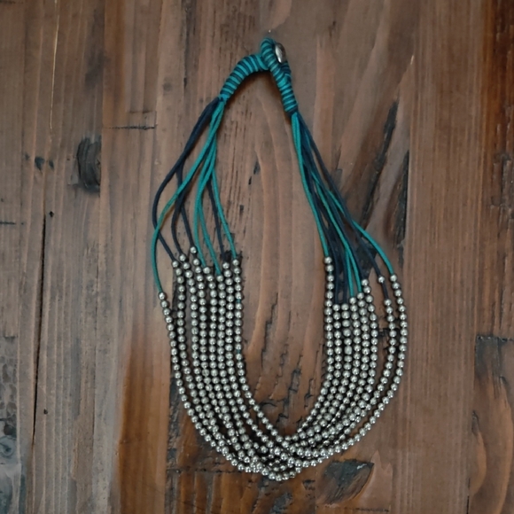 Sterling Silver Navajo Pearl Necklace Artisian Made - Picture 1 of 10